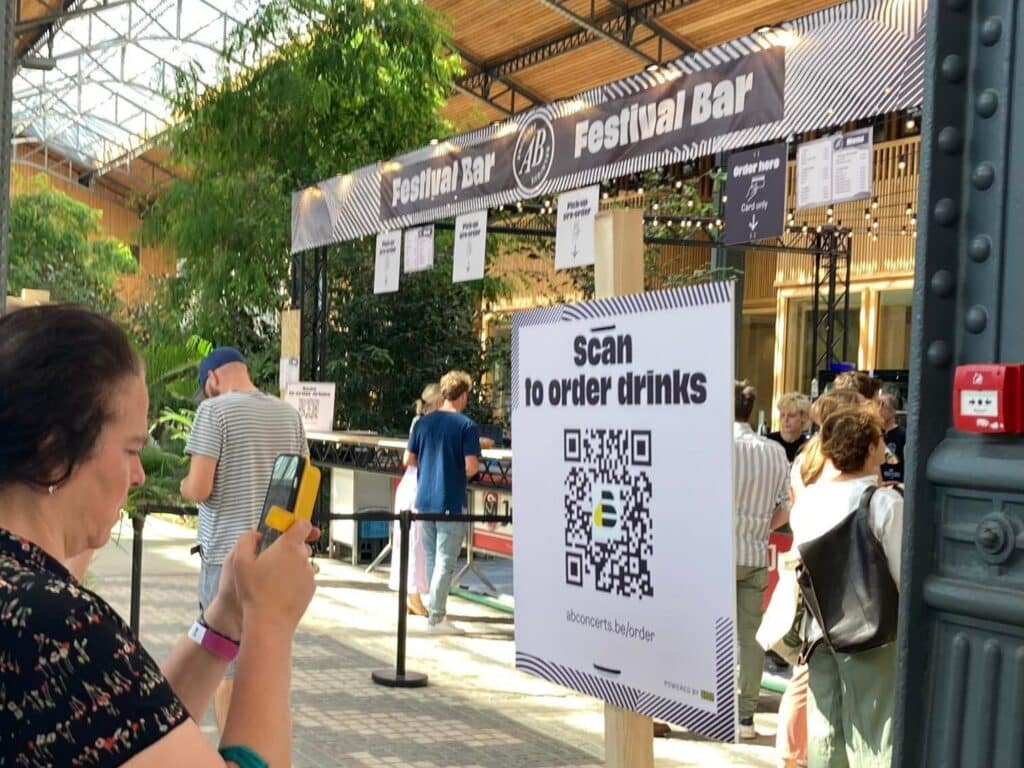 Beyond Ordering QR ordering solution at Boterhammen in de Stad 2022 event